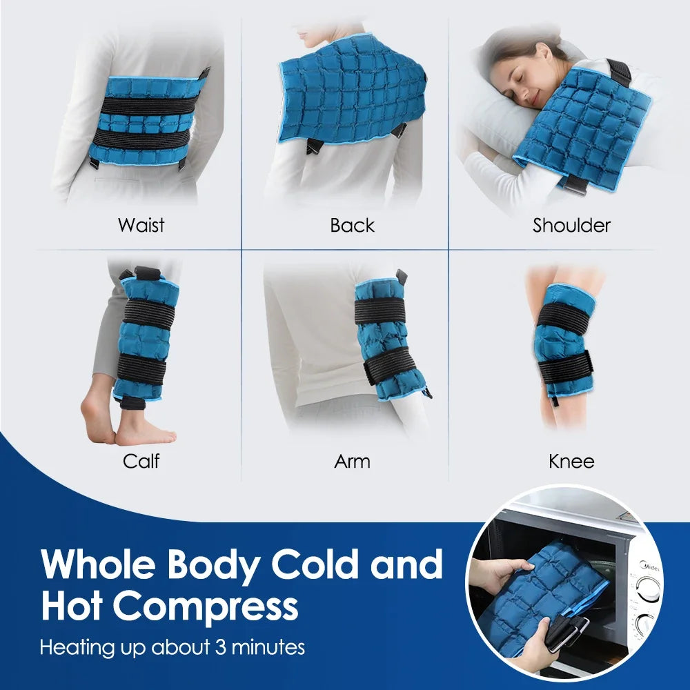 Reusable Hot and Cold Therapy Wrap for Back and Joint Pain Relief