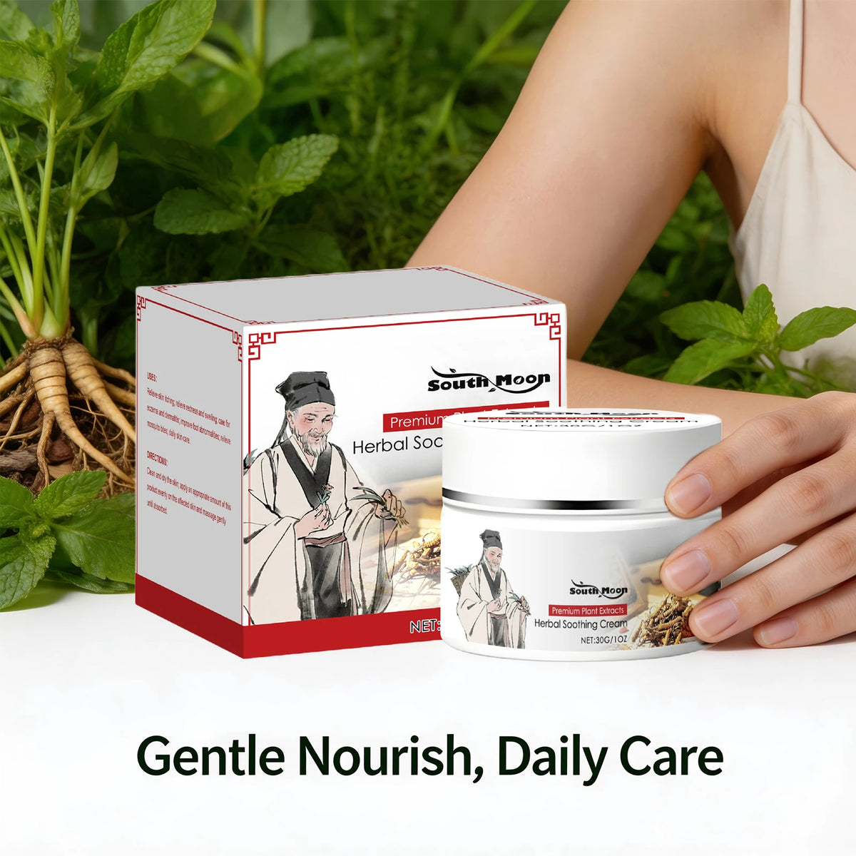 Herbal Soothing Cream for Dry and Irritated Skin