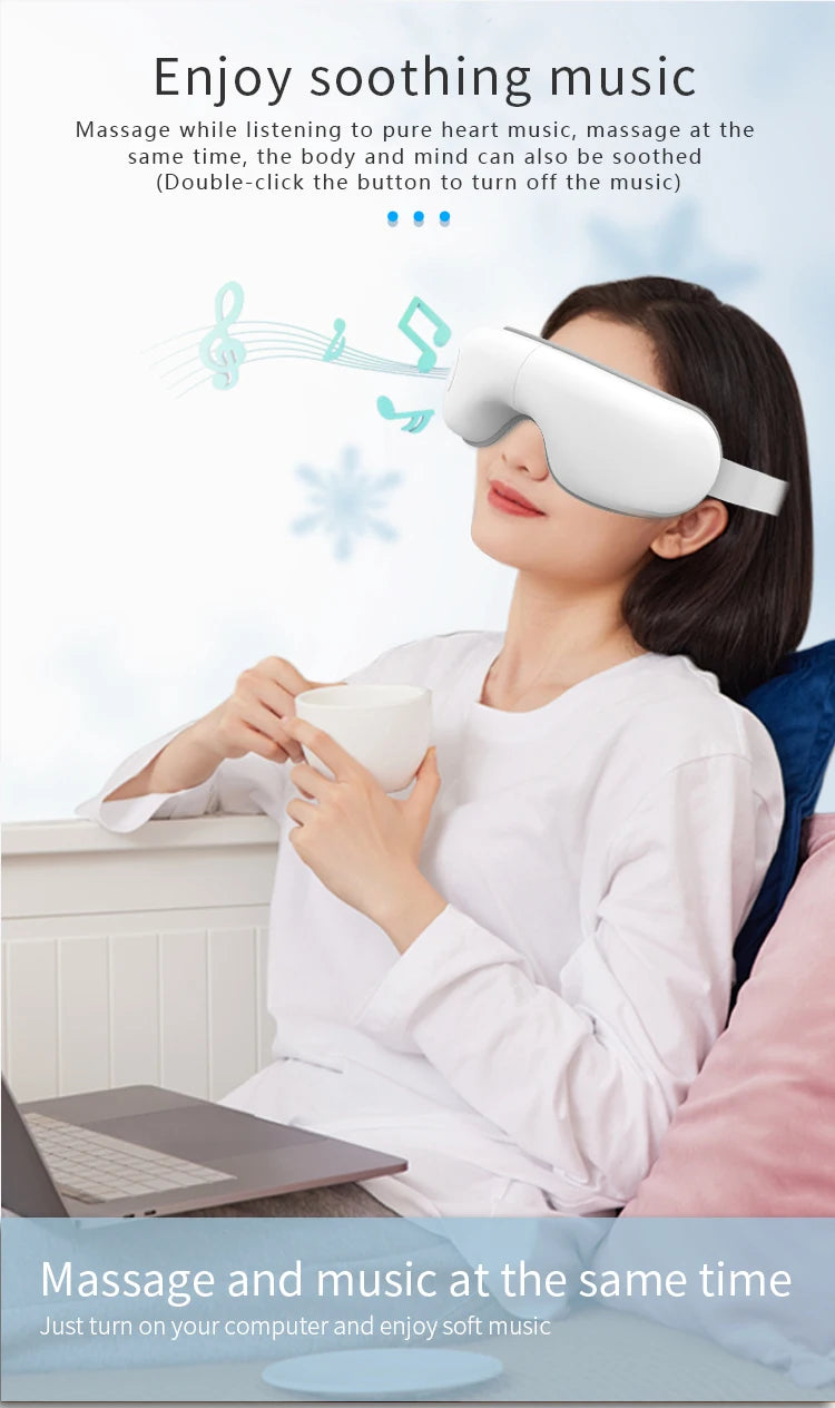 Rechargeable Eye Massager with Air Pressure and Vibration - 13