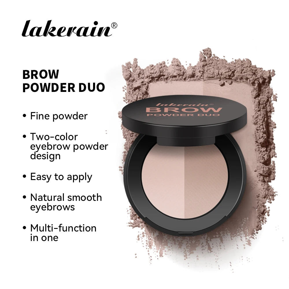 Two-Color Eyebrow Powder Duo for Natural Brows and Contouring - 3