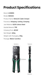 RJ45 Ethernet Cable Crimping Tool for CAT5/6/7/8