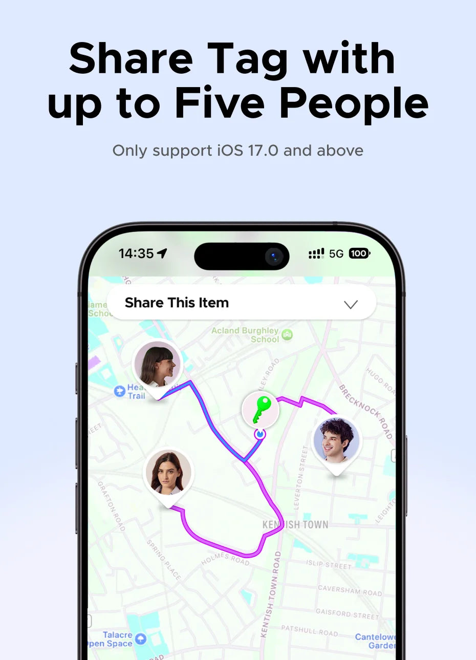 Bluetooth Item Tracker for Apple Find My Network