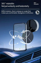 Foldable Magnetic Vacuum Car Phone Holder 360 Degree Adjustable Mount