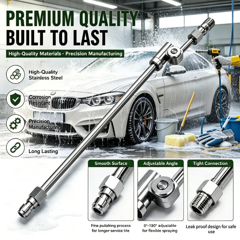 360 Degree Swivel Pressure Washer Wand with 25 Degree Fan Nozzle