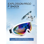 Unisex Windproof Anti Glare Motorcycle Riding and Ski Goggles