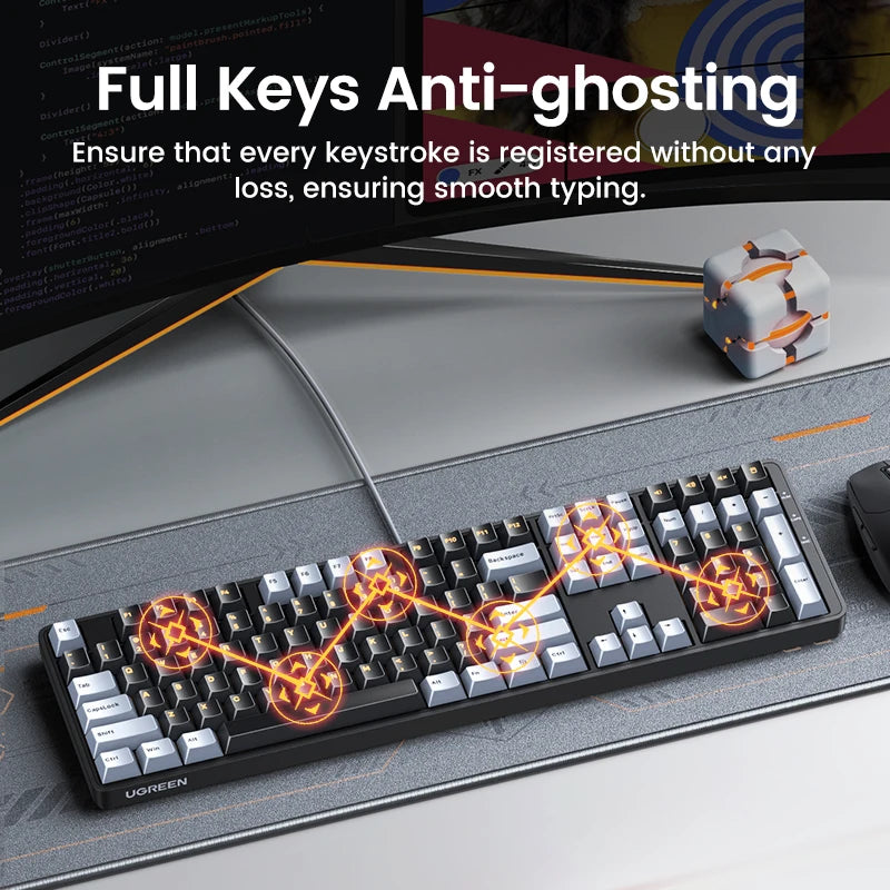 Mechanical Gaming Keyboard with PBT Keycaps