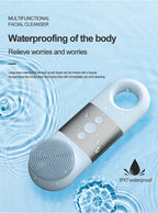 Hot and Cold Facial Cleansing Brush with Massager