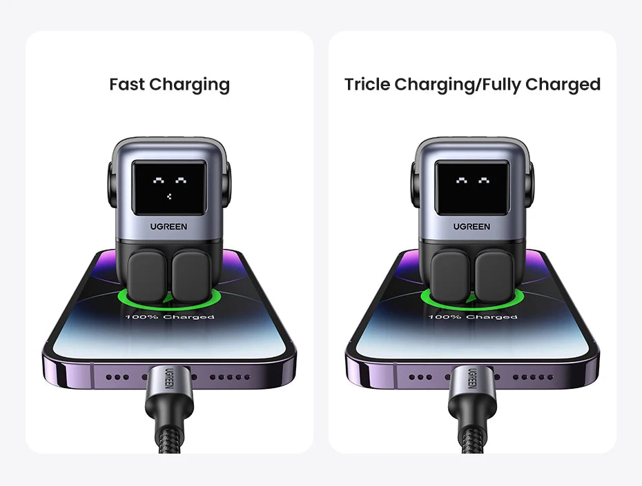 65W GaN USB-C Fast Charger with LED Display for Laptops and Phones - 15