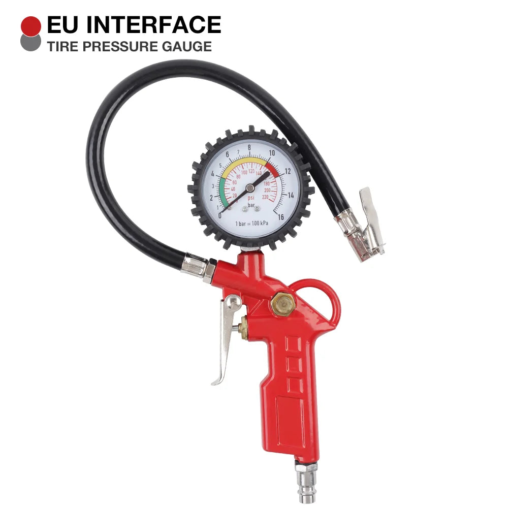 3-in-1 Tire Pressure Gauge and Inflator Tool