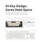 61-Key Compact Wired Mechanical Gaming Keyboard