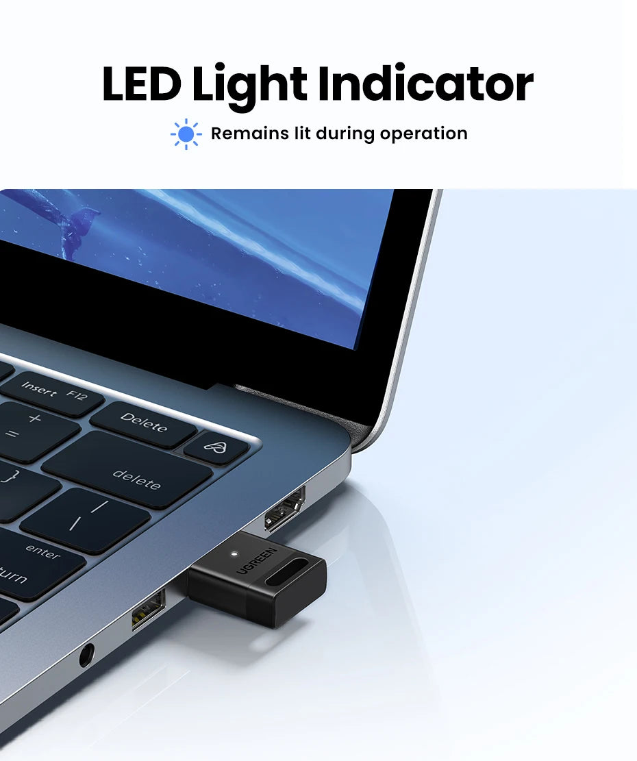 USB Bluetooth 5.4 Adapter for PC Wireless Connectivity