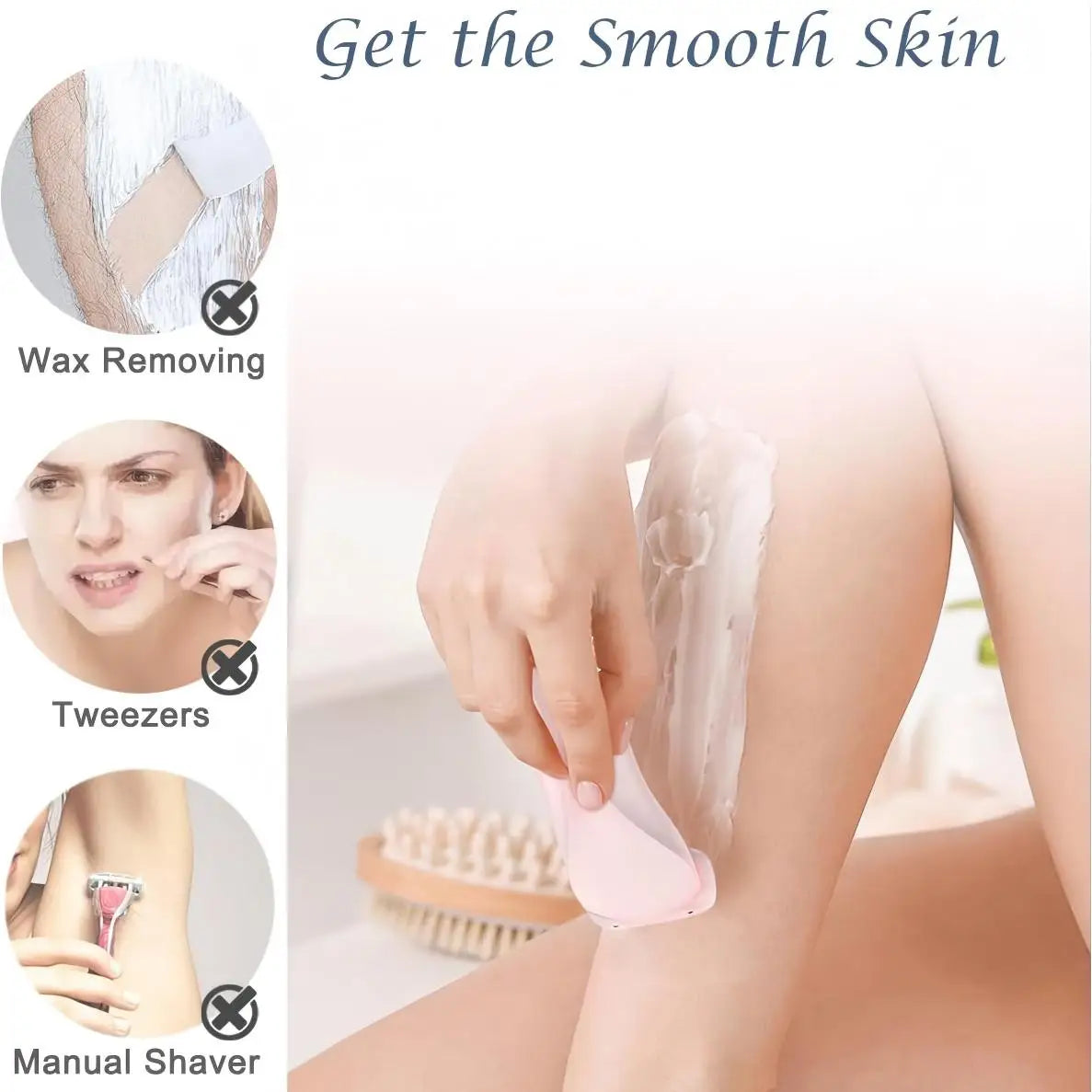 2-in-1 Electric Shaver for Women Wet and Dry Hair Remover