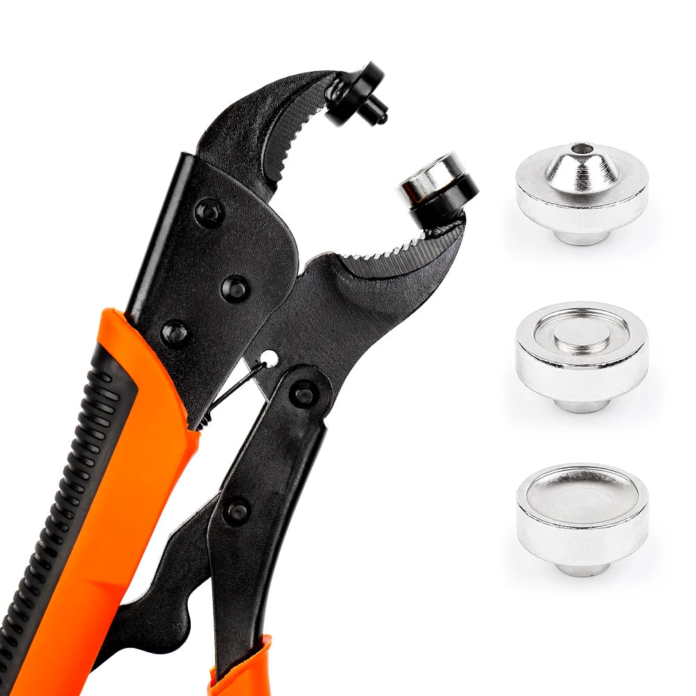 Heavy Duty Snap Fastener Installation Pliers for Canvas and Leather - 7