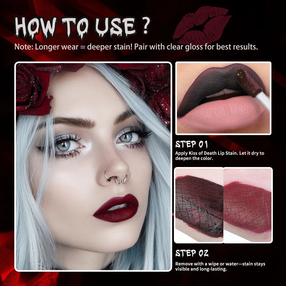 Bloody Matte Liquid Lip Stain for Halloween Costumes - 15