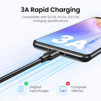 USB-A to USB-C 3A Fast Charging and Data Sync Cable