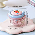 Rotary Denture Cleaning and Storage Container with Drainage Tray