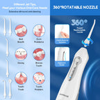 Portable Electric Water Flosser and Teeth Whitening Kit