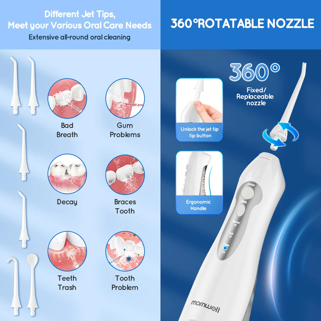 Portable Oral Irrigator and Electric Toothbrush Dental Care Kit