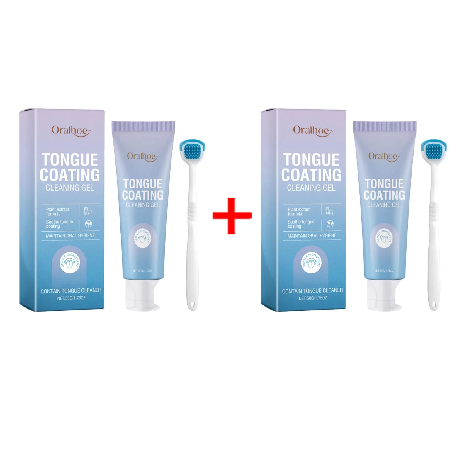 Tongue Cleaning Gel and Scraper Kit for Fresh Breath - 19