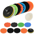 11 Piece Car Polishing Sponge Pad and Buffer Kit for Vehicle Detailing