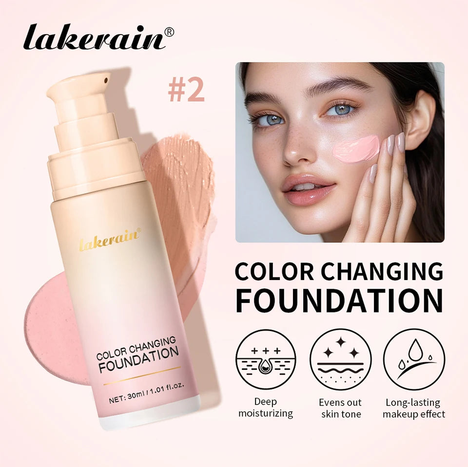 Color-Changing Liquid Foundation for Flawless Skin Tone