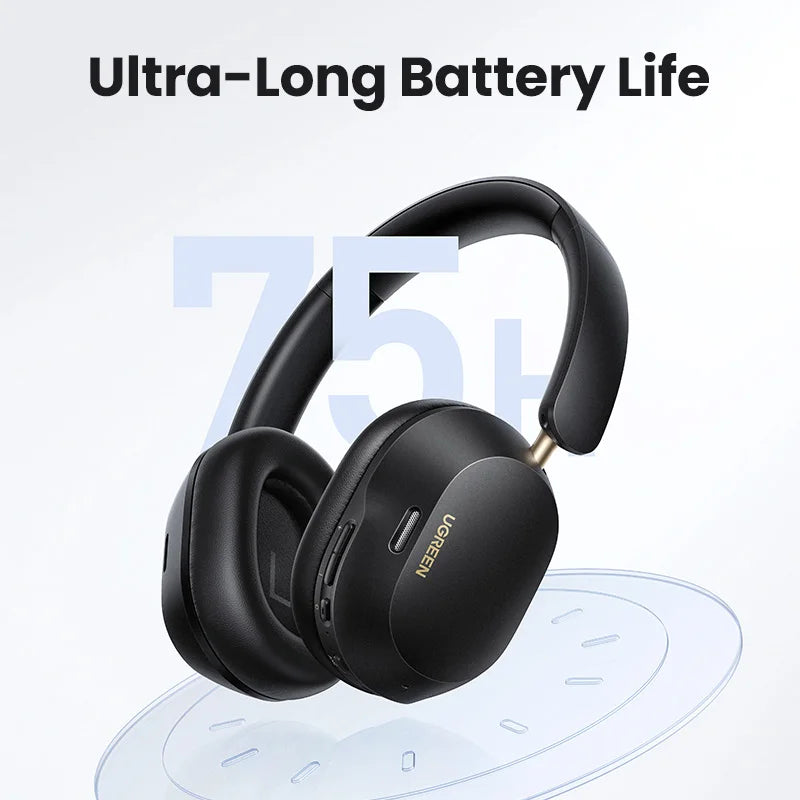 Wireless Noise Cancelling Headphones with Bluetooth 5.4 and 75H Battery - 6