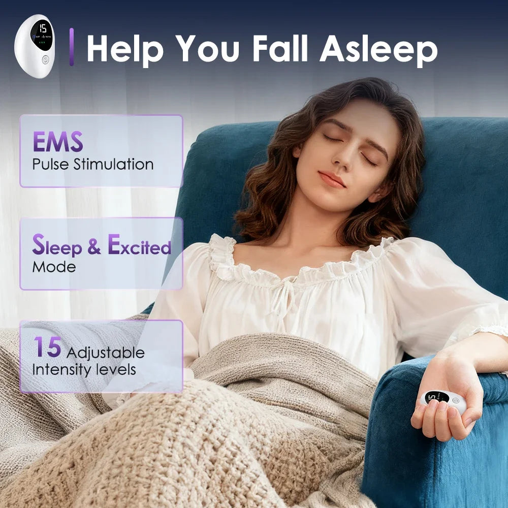 Microcurrent Handheld Sleep Aid Device for Stress and Anxiety