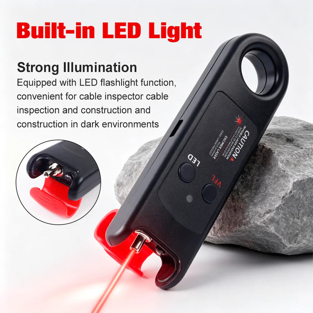 Rechargeable Visual Fault Locator for Fiber Optic Cable Testing - 4