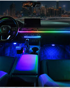 RGB LED Interior Car Ambient Light Strip Kit with App Control