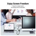 4K 60Hz Bi-Directional HDMI Switcher for Monitors and Gaming Consoles