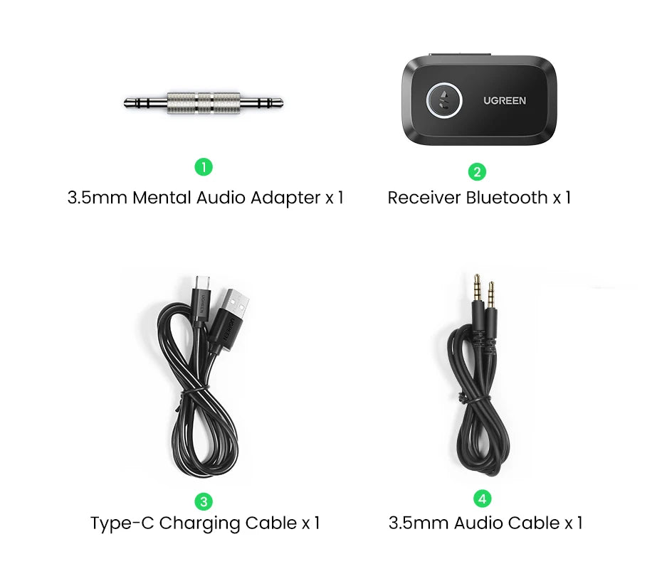 Bluetooth 5.3 Car AUX Adapter for Wireless Music and Hands-Free Calls - 26