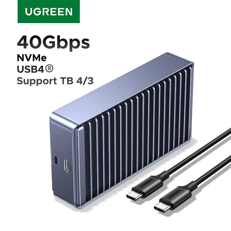 40Gbps USB4 NVMe SSD Enclosure for Thunderbolt and High-Speed Data - 1