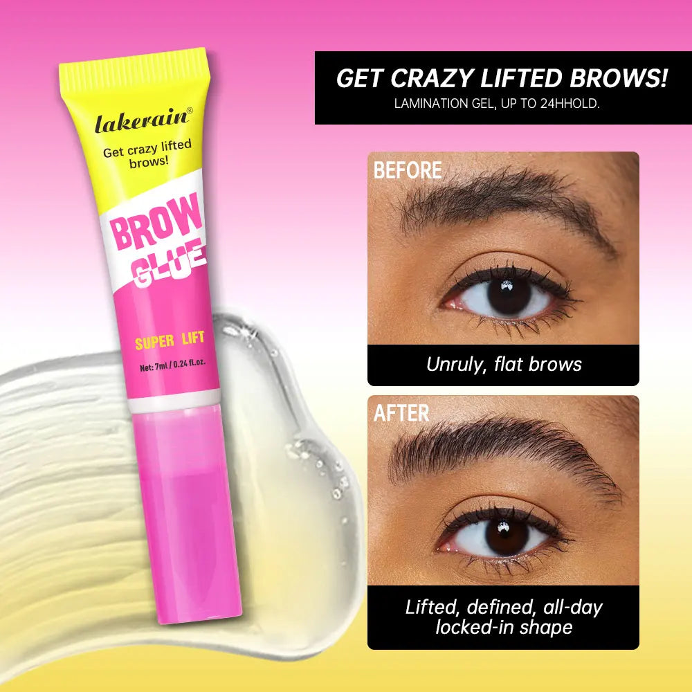 Brow Lamination Gel with Built-in Comb for Lifted Brows