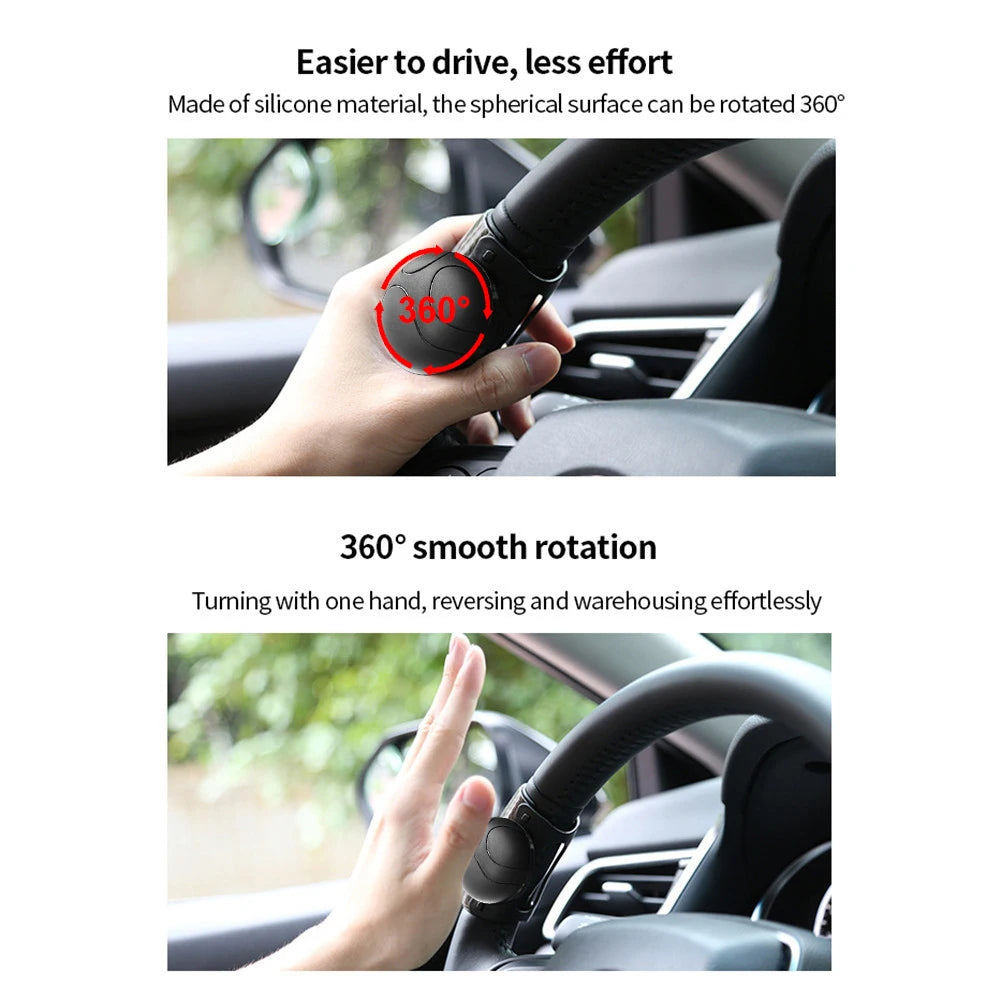 360 Degree Rotation Steering Wheel Booster Spinner Knob Handle