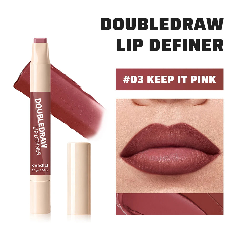2-in-1 Dual Ended Lip Contour Liner and Hydrating Matte Gloss