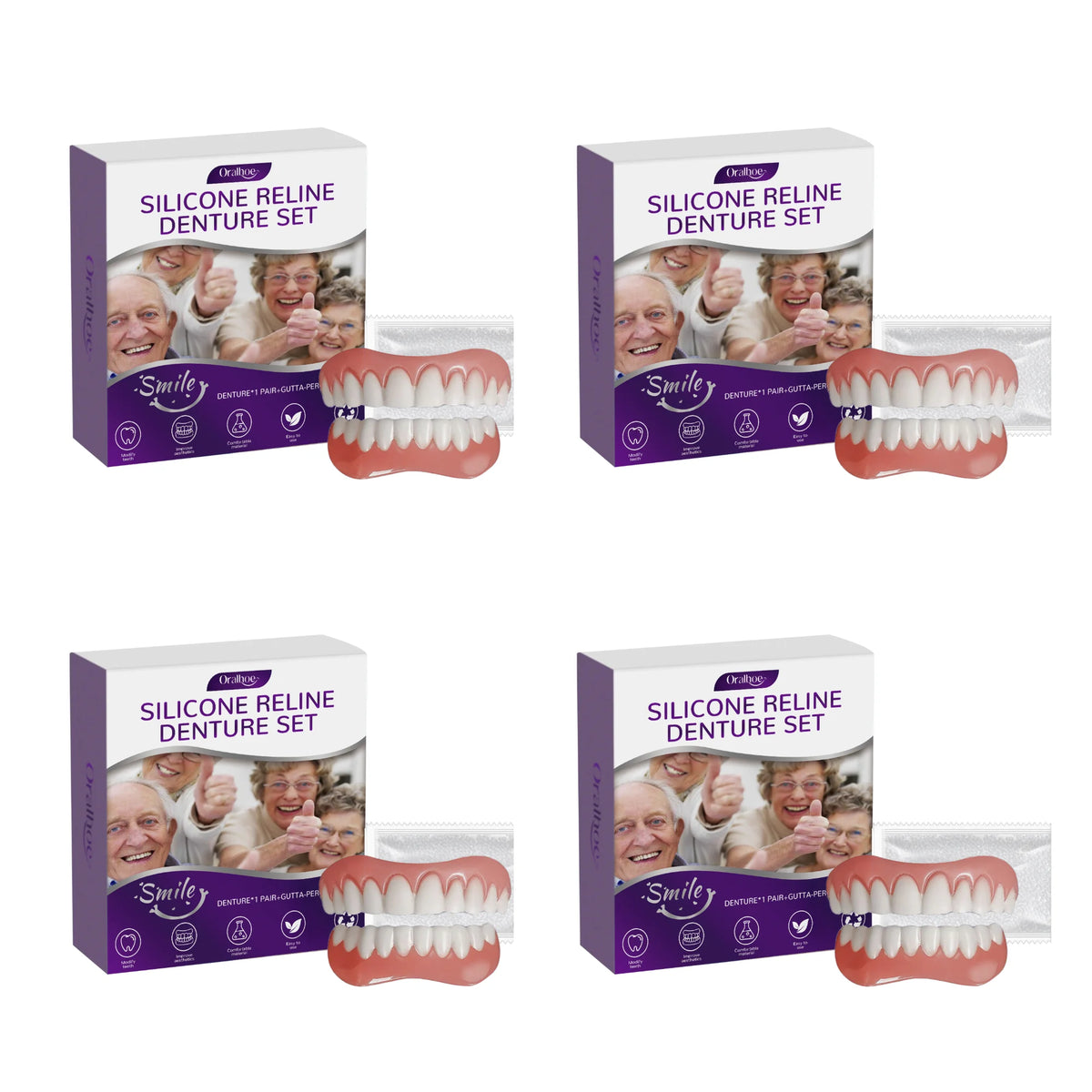 Cosmetic Denture Set for Instant Smile Enhancement