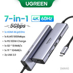 9-in-1 USB-C Hub with 4K 60Hz HDMI and 100W Power Delivery