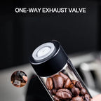 Single Dose Coffee Bean Storage Tubes with Exhaust Valve Rack