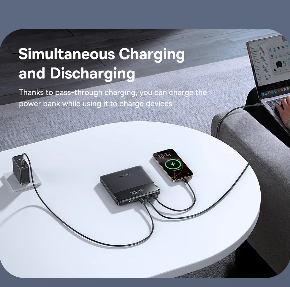 100W Fast Charging 20000mAh Portable Laptop Power Bank - 16