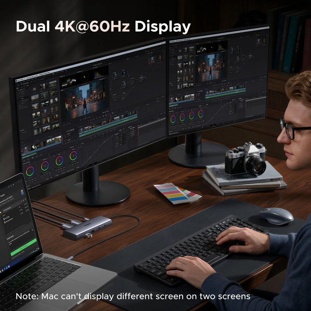 9-in-1 USB-C Docking Station with Dual 4K 60Hz HDMI Ports