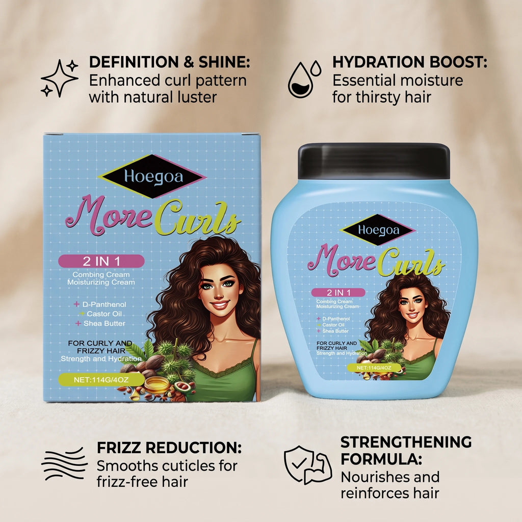 Curl Defining and Moisturizing Hair Cream for Frizzy Hair