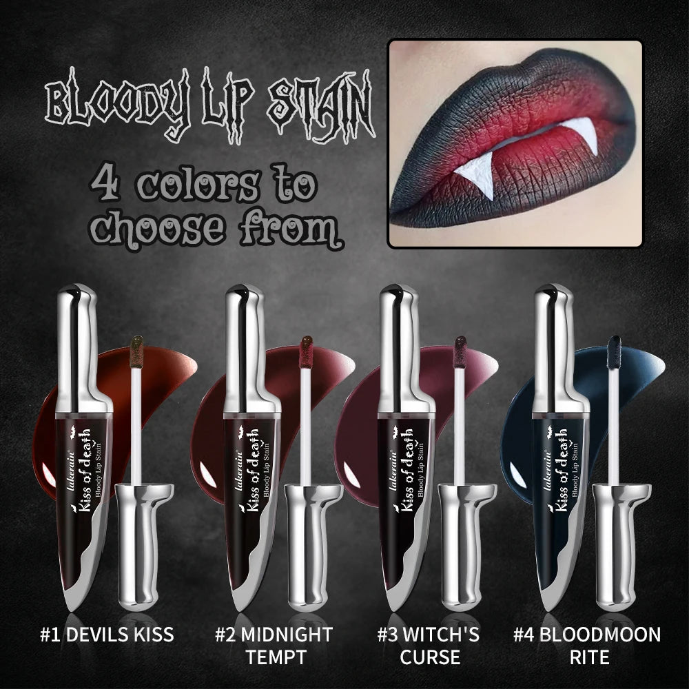 Bloody Matte Liquid Lip Stain for Halloween Costumes