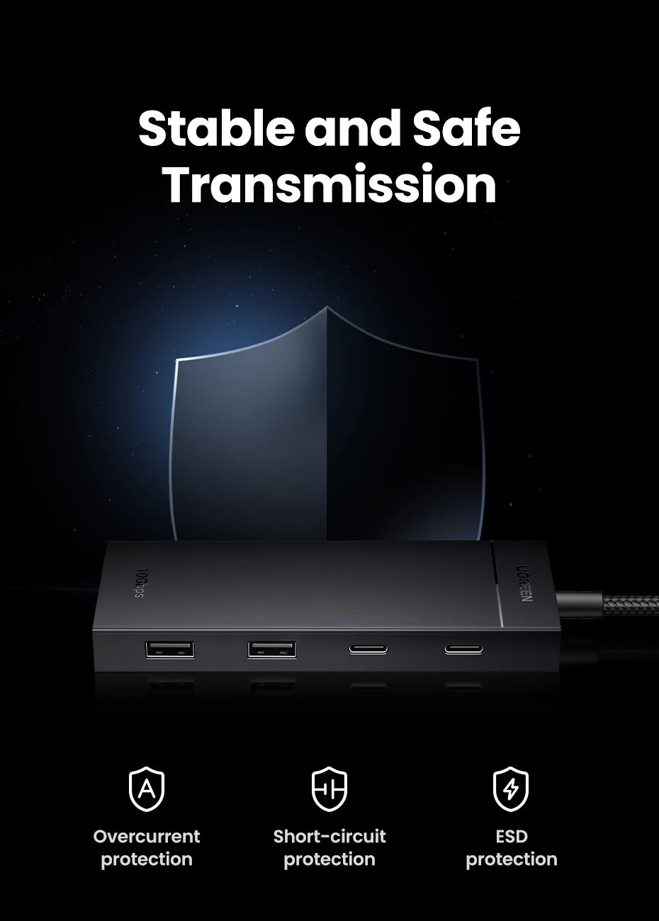 4-Port USB-C 3.2 Gen 2 Hub 10Gbps Multiport Adapter - 19
