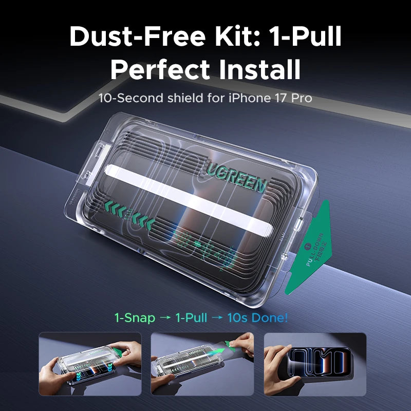 Auto-Installation Tempered Glass Screen Protector for iPhone Series