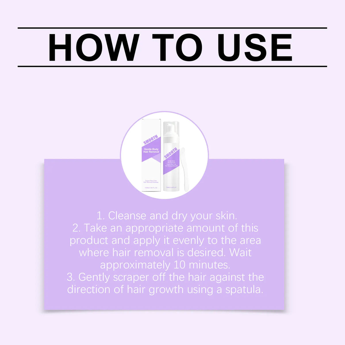 Painless Hair Removal Mousse for Smooth Skin