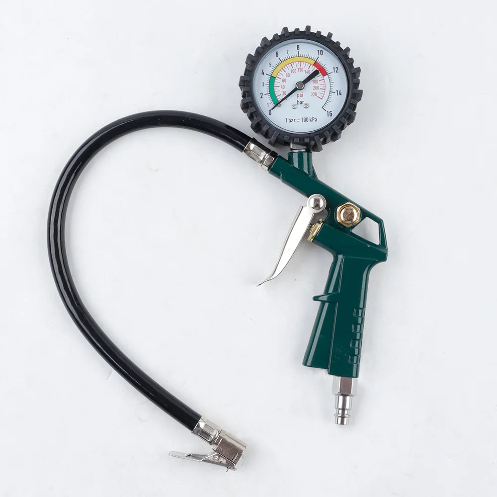 3-in-1 Tire Pressure Gauge and Inflator with EU Connector - 5