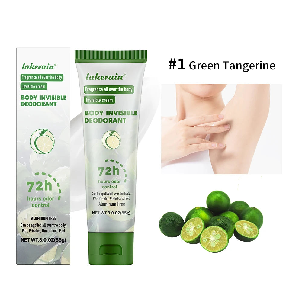 Long-Lasting Invisible Body Deodorant Cream
