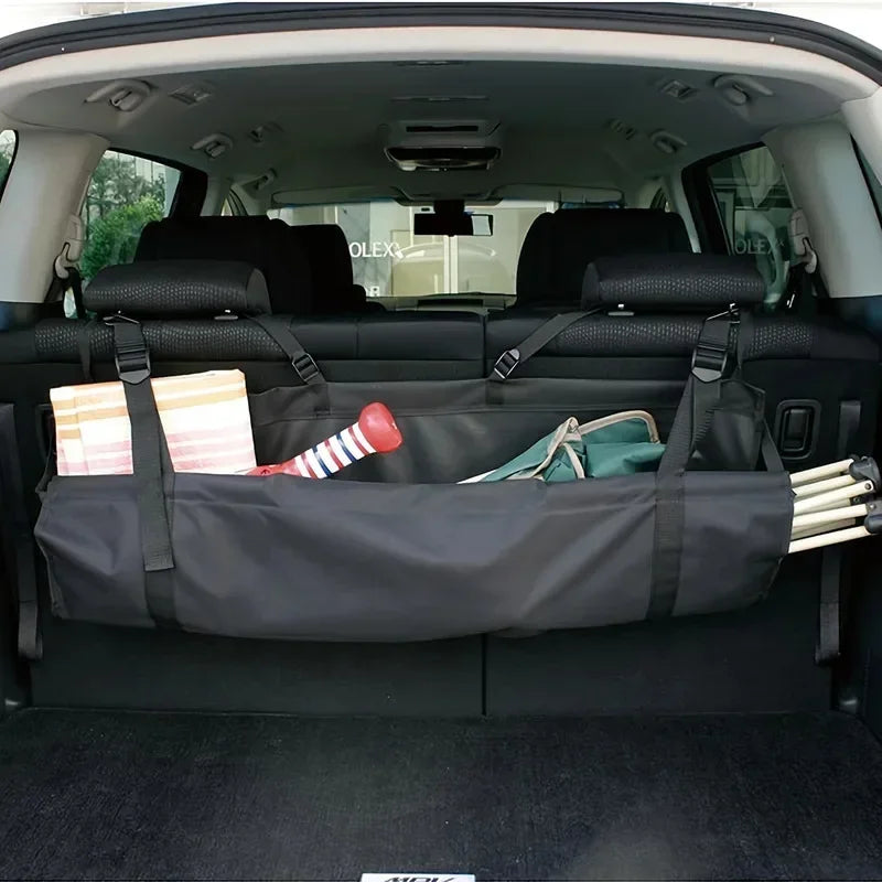 Oxford Cloth Car Trunk Backseat Organizer for Fishing Rods and Equipment