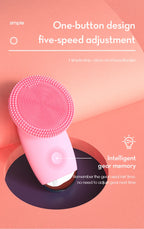 Electric Silicone Facial Cleansing Brush for Pore Cleaning