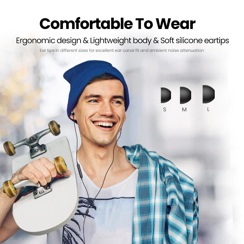 Wired In-Ear Headphones with Microphone for Mobile Devices - 6